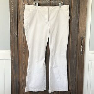 Boden white bootcut pants 16L